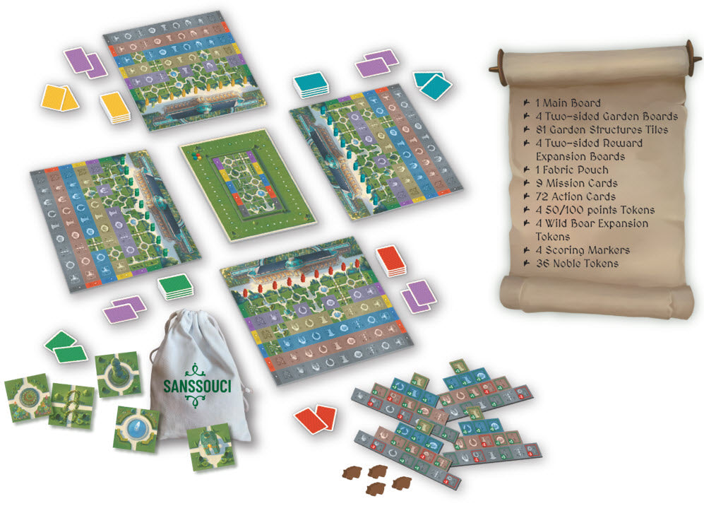 Sanssouci Board Game by Michael Keisling 2-4 Players (Imperial Publishing)