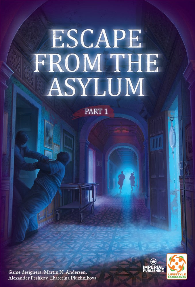 STANDARD EDITION Escape from the Asylum 1-6 Player Cooperative Game (Imperial Publishing)