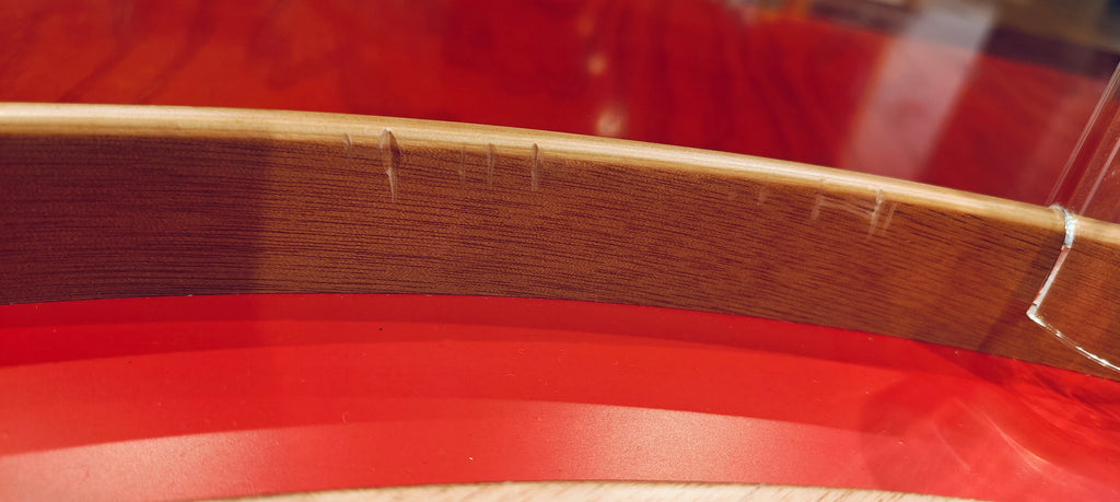 IMPERFECT/RETURNED: Mahogany ELITE Edition Crokinole Board (2025) Red Ditch IN STOCK! #0167