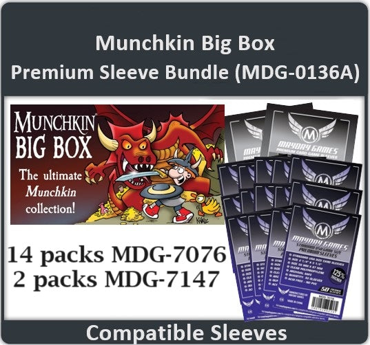 "Munchkin Big box" Compatible Card Sleeve Bundle