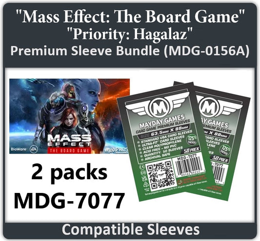 "Mass Effect: The Board Game- Priority: Hagalaz" Compatible Card Sleeve Bundle