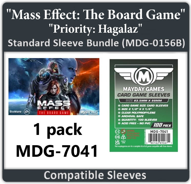 "Mass Effect: The Board Game- Priority: Hagalaz" Compatible Card Sleeve Bundle