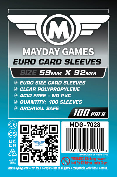 Euro Game Card Sleeves (59x92mm)