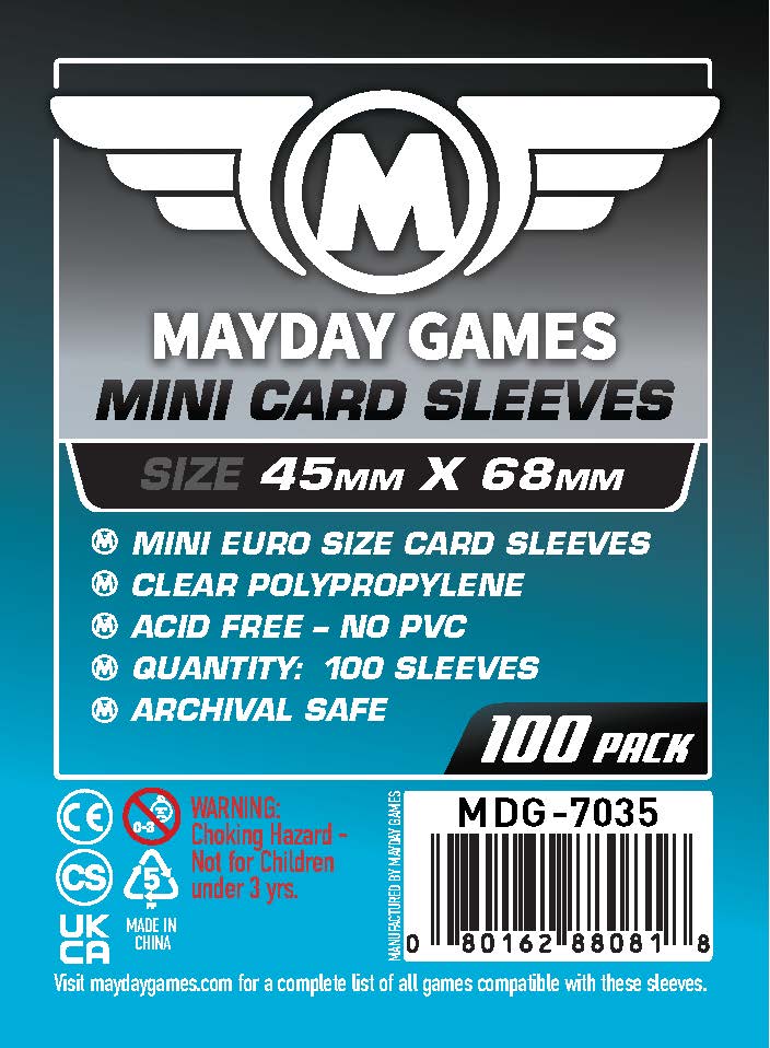 Mini Euro Card Sleeves (45x68mm)