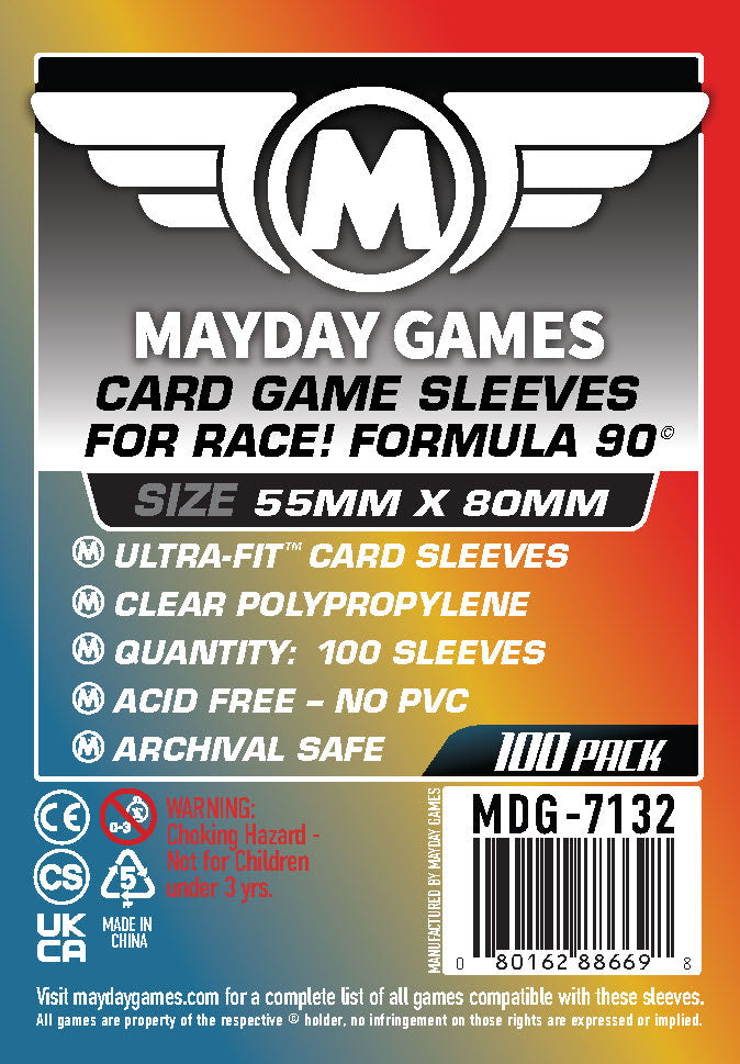 "Race! Formula 90" Compatible Card Sleeves - Ultra Fit (55x80mm)