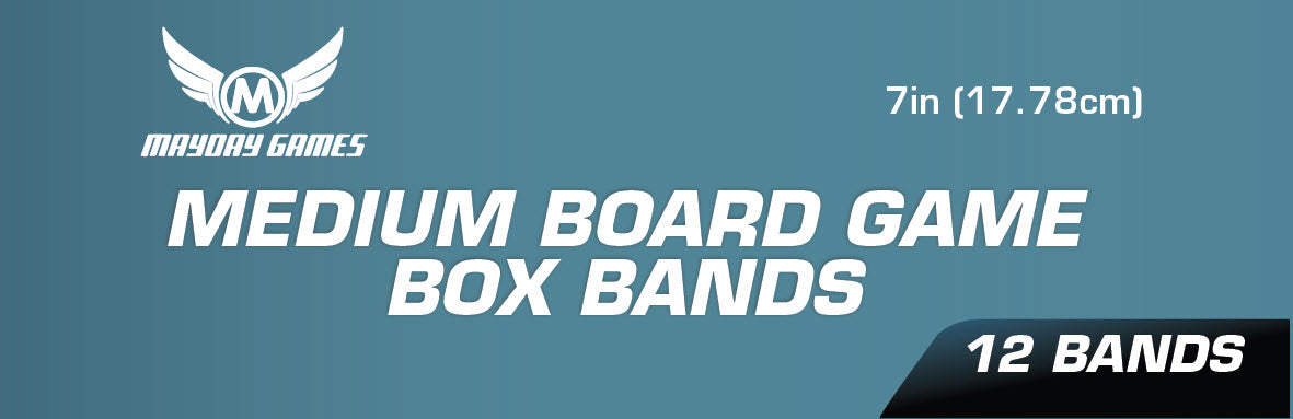 12 Pack of Medium Board Game Box Bands (7 inches)