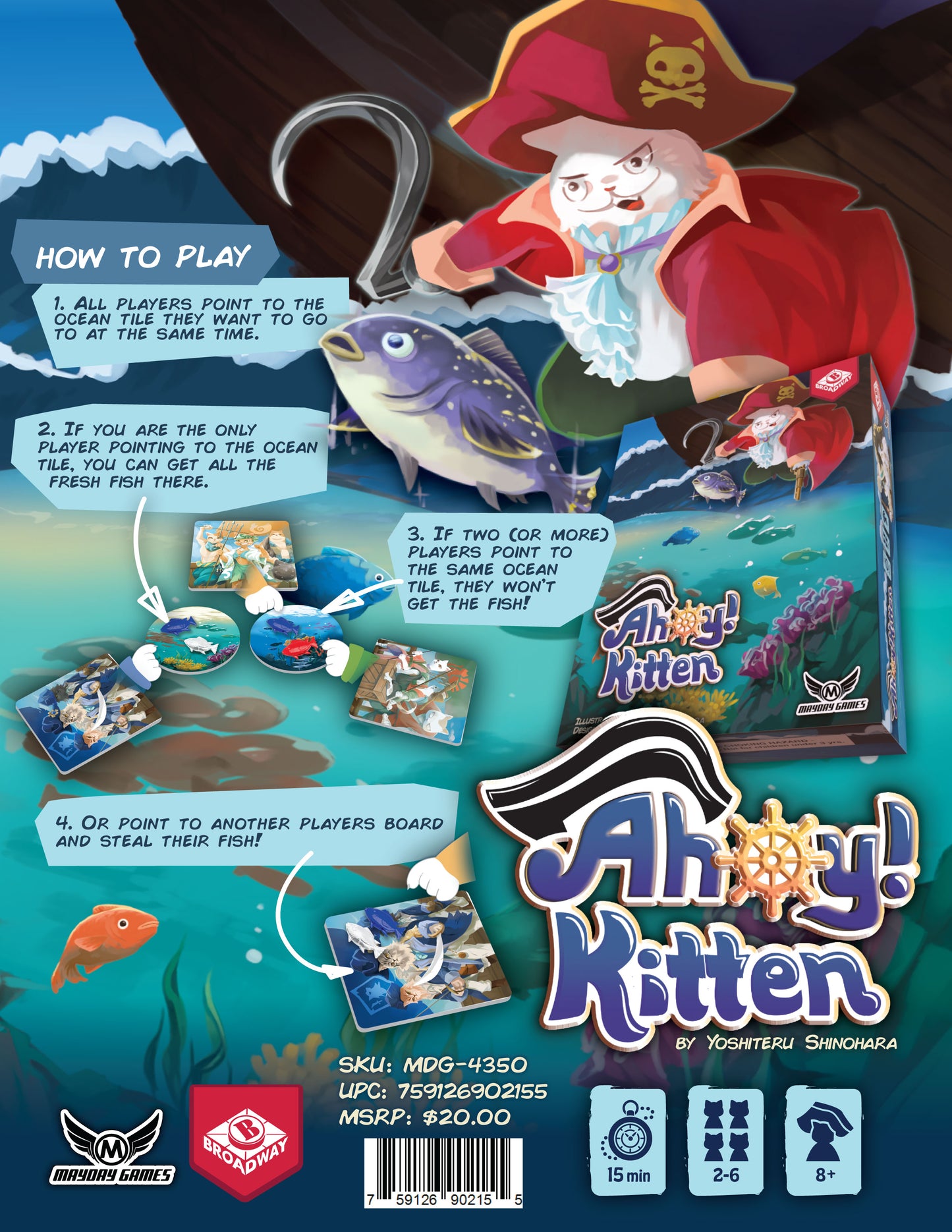 Ahoy Kitten 2-6 Player Casual Game