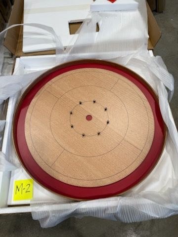 IMPERFECT/RETURNED: Mahogany ELITE Edition Crokinole Board (2025) Red Ditch MDG-8322-M2-Imperfect