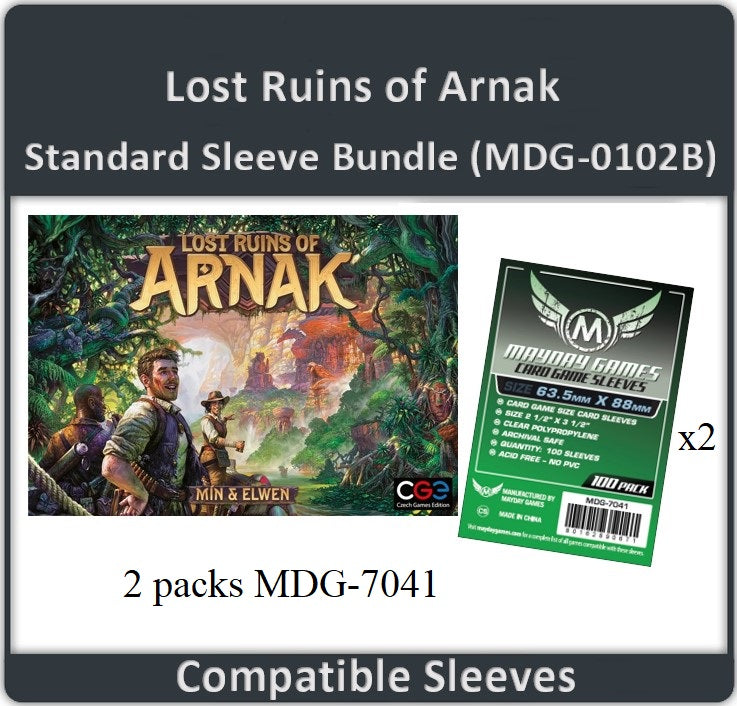 "Lost Ruins of Arnak" Compatible Card Sleeve Bundle