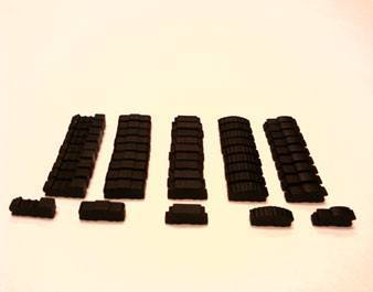 Black Wooden Train Set (50 trains) -  - Mayday Games